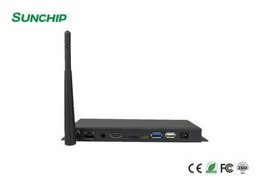 Boîte durable de 4K Media Player avec le software support de CMS HD DANS LE LAN d'informatique WIFI de la SORTIE LVDS