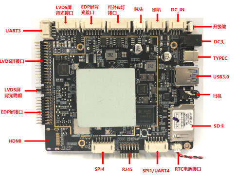 LPDDR4 4G PCBA a inclus informatique LVDS de soutien MIPI de carte système