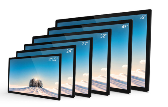 18.5' 21.5' 23.8' 27' Android Écran tactile LCD Affichage numérique Réseau d'affichage publicitaire Kiosque support WIFI 4G LAN